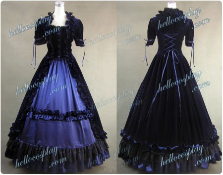 Renaissance Gothic Lolita Violet Dress Ball Gown
