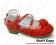 Matt Red Bows Ruffle Sweet Chunky Princess Lolita Shoes