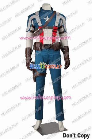 Captain America The First Avenger Steve Rogers Cosplay Costume Uniform