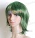 Green Black 001 short Wig