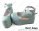 Punk Lolita Shoes Mirror Mint Green Locomotive High Platform Ankle Crosssing Straps