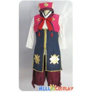 Monster Hunter 3rd Cosplay Nadesiko Uniform Costume Red Ver Gold