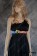 Party Cosplay Black Gem Ball Gown Formal Shoulder Dress Costume