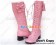 Light Pink Bows Lace Up Ruffle Chunky Princess Lolita Boots