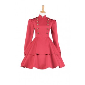 Lolita Dress Victorian Lolita Steampunk Military Coat Gothic Cosplay Costume
