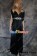 Party Cosplay Black Long Ball Gown Formal Dress Costume