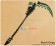 Black Rock Shooter Cosplay Green Black Rock Staff Stick Wand