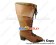 Light Brown Lace Up Daily Chunky Punk Lolita Boots