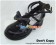 Matte Black Bow Crossing Straps Chunky Princess Lolita Shoes