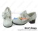 Mirror White Bow Straps Ruffle Chunky Princess Lolita Shoes