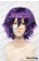 Wig 30CM Cosplay Pure Purple Violet Universal Short Layered