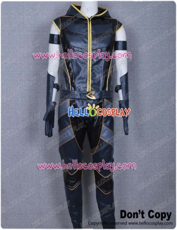 Smallville Green Arrow Cosplay Black Leather Costume