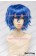Wig 30CM Cosplay Pure Blue Universal Short Layered