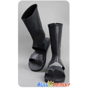 Naruto Cosplay Sasuke Uchiha Zipper Black Long Boots