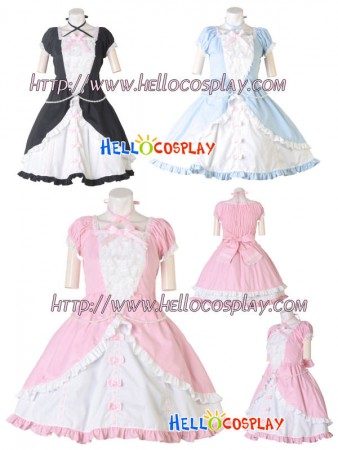 Lolita Costumes Black/Blue/Pink