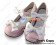 Pink White Instep Strap Bows Chunky Princess Lolita Shoes