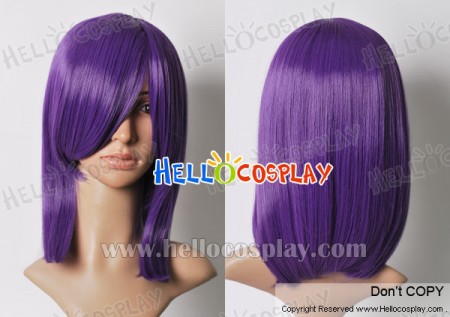 Purple 45cm Cosplay Straight Wig