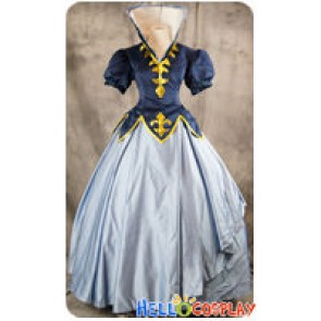 Fairy Tail Cosplay Juvia Lockser Blue Formal Dress Costume