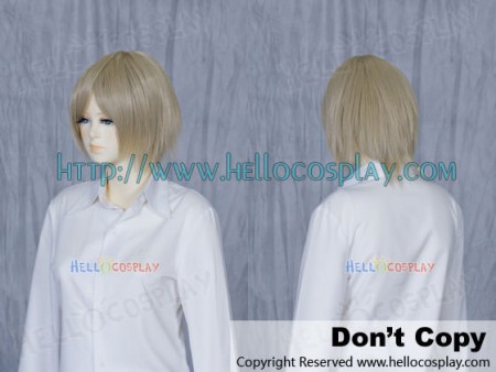 Grey Mix Of Gold Short Cosplay Wig