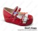 Mirror Red Two Straps Ruffle Platform Princess Lolita Shoes