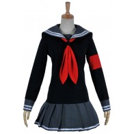 Super Danganronpa 2 Dangan Ronpa Cosplay Peko Pekoyama Costume Girl Uniform