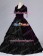 Victorian Gothic Velvet Gown Reenactment Stage Purple Punk Lolita Dress Costume