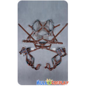 Attack On Titan Shingeki No Kyojin Cosplay Costume Artificial Leather Belts Straps