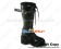 Black Red Long Lacing Buckles Chunky Princess Lolita Boots