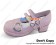 Mirror Pink Two Straps Ruffle Chunky Princess Lolita Shoes