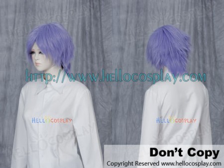 Medium Slate Blue Cosplay Short Layer Wig