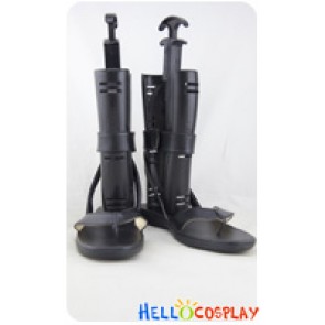 Naruto Cosplay Tobirama Senju Black Leather Sandals Shoes