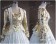 Civil War Satin Jacket Gown Dress Wedding Dress