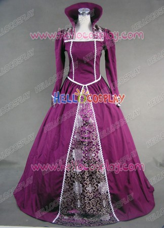 Victorian Lolita Renaissance Regal Queen Gothic Lolita Dress Purple