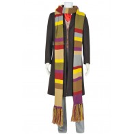 Doctor 4th Fourth Dr Tom Baker Cosplay Costume With Scarf Daily Suit Full Set