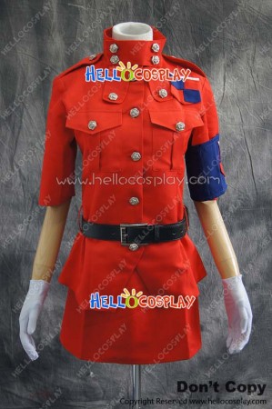 Hellsing Cosplay Seras Victoria Red Uniform Costume