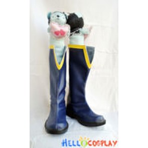 Puella Magi Madoka Magica Cosplay Sayaka Miki Blue Boots