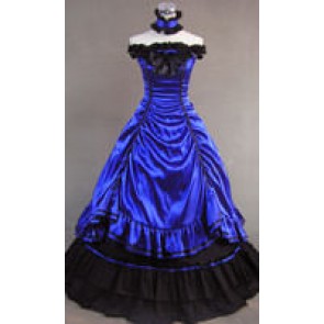 Southern Belle Lolita Ball Gown Wedding Blue Dress
