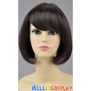 Dark Brown Cosplay Bob Wig