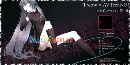 Vocaloid 2 Cosplay Luka Megurine Dress DYE -Synthesis- Song-Over