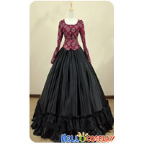 Civil War Victorian Corduroy Gown Reenactment Stage Lolita Dress Costume