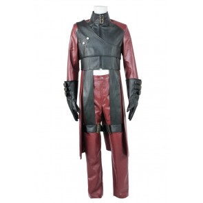 Devil May Cry DMC 2 Cosplay Dante Red Leather Uniform Costume