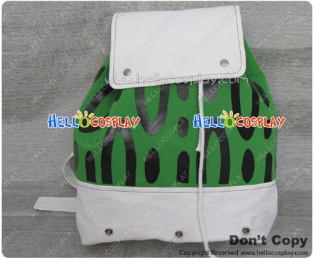 One Piece Cosplay Portgas D Ace Accessories White Green Bag