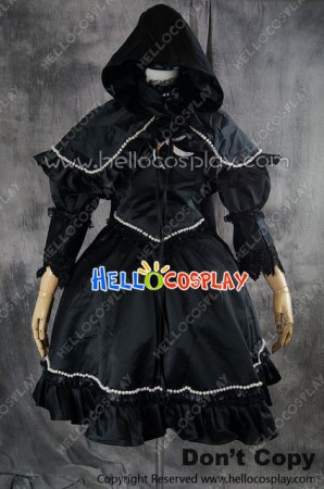 Gothic Lolita Cosplay Cat Witch Dress Costume