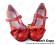 Sweet Lolita Shoes Chunky Red Matte Single Strap Round Buckle Lace Bow