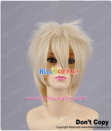 Beige Cosplay Short Layered Wig