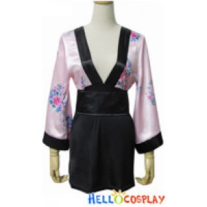 Angel Feather Cosplay Contract Kimono Dress Costume