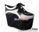 Punk Lolita Shoes Black White PU Lace Up High Platform