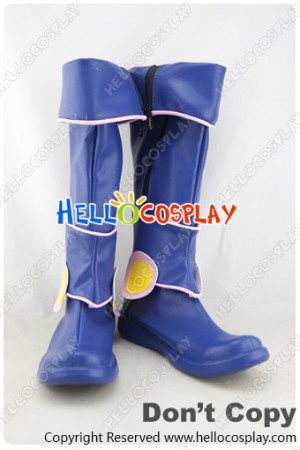 Yu Gi Oh Cosplay Shoes Dark Magician Girl Blue Boots