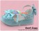 Mirror Blue Bows Instep Straps Platform Princess Lolita Shoes